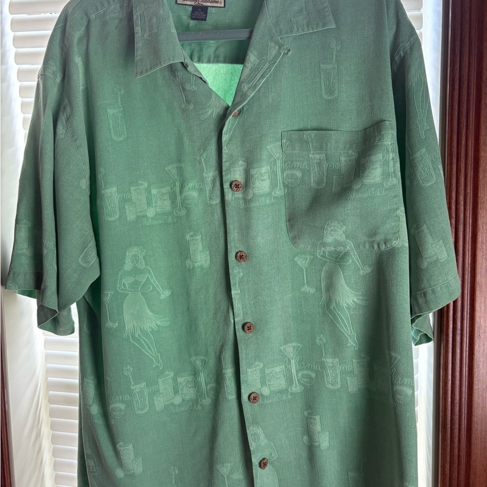 Tommy Bahama Green Casual Button Down Shirt